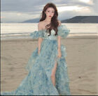 Korean Women Sweet Chiffon Sleeveless High Waist Dress Fairy Holiday Dress