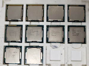 New ListingMix Lot of 10 Intel Core i5-650, 3470, 3470S, 4590, 6500, 7500, 8500