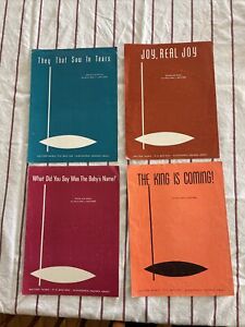 Lot Of 4 William Gaither Piano And Vocal Sheet Music Circa 60’s-70’s