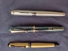 Monteverde Invincia fountain pen, brass, black stub nib, with two bonus Jinhao
