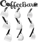 Coffee Mug Wall Rack Mounted with Coffee Bar Decor Curve Coffee Mug Holder Hangi
