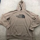 The North Face Hoodie Men XL Brown Spell Out Pullover Hiking Sweatshirt Outdoor*