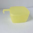 New!  Tupperware Forget Me Not Cheese Keeper Square Yellow