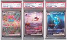 PSA 10 Charizard Venusaur Blastoise ex SAR Set 201/165 Pokemon Card 151 Japanese