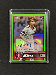 New Listing2023 Topps Chrome MLS Caden Glover Neon Green Rookie RC Auto /99 #194 St Louis