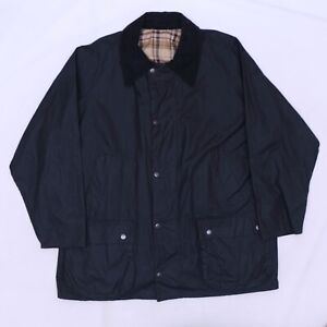 C5642 VTG Marks & Spencer Men's Flannel Lined Hunter Oil Wax Coat Jacket