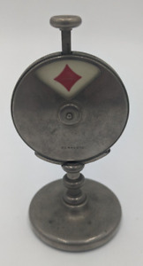 Antique/Vintage Art Deco Rotary Wheel Trumps Whist Mechanical Bridge Marker