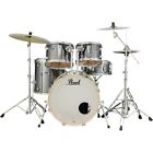 Pearl Export New Fusion 5-Piece Drum Set with Hardware Smokey Chrome