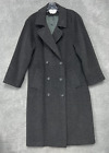 John Weitz Women's Size 12 Wool Cashmere Blend Gray Trench Coat Made In Poland