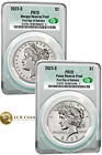 2023 Morgan Peace Silver Dollar Reverse Proof 2-Coin Set FDD CAC PR70