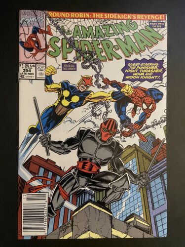 Amazing Spider-Man #354 Newsstand High Grade Round Robin Pt Two Of Six