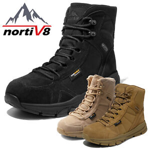 NORTIV 8 Men's Military Boots Hiking Boots Breathable Lightweight Combat Boots