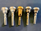 New ListingFLUGELHORN Huge LOT of 5 MOUTHPIECES Bach BOB REEVES James R. New JEROME CALLET