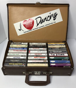 New ListingVintage Lot of 24 Mostly Country Cassette Tapes w/ Pleather Carrying Case See