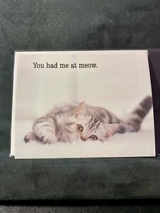Happy Anniversary Greeting Card Cat Kitty Lovers You Had Me At Meow