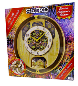 Seiko Limited Edition Melodies In Motion 2023 Musical Wall Clock (QXM399BRH)