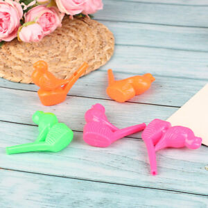 5Pcs Water Bird Whistle Colorful Plastic Party Whistles Noise Maker Toys