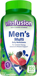 Vitafusion Adult Gummy Vitamins for Men, Berry Flavored Daily Multivitamins for