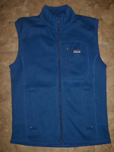 Patagonia Better Sweater Vest Men’s Small Blue Full Zip Outdoor Fleece VGC