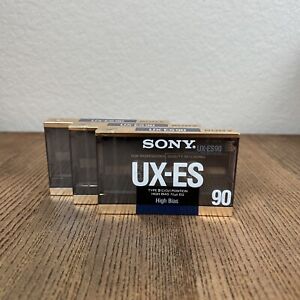 (x1) Sony UX-ES90 UX-ES 90 Type II CrO2 Sealed Cassette Single Tape New /Japan