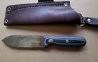L.T. Wright Handcrafted Knives Bushcrafter MKII Gray/Black Handle LT Wright