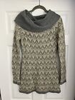 Inc International Concepts Womens Small Sweater Dress Metallic Sheath