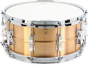 Ludwig Acro Brass Snare Drum - 6.5 x 14-inch - Brushed
