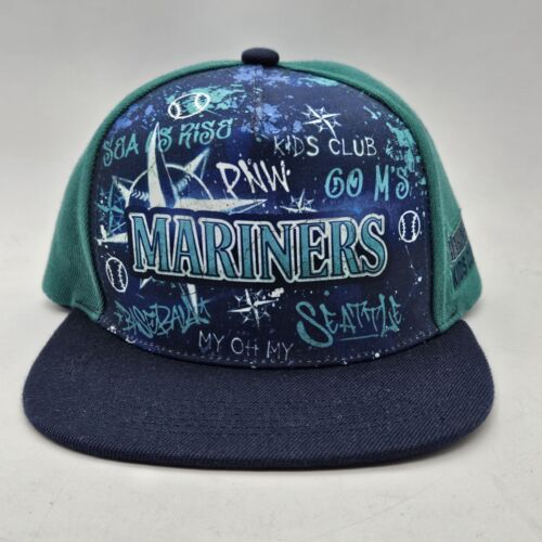 Seattle Mariners Kids Club Baseball Hat Cap Strapback Blue/Teal Youth MLB