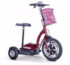 Red 3 Wheel Scooter, You Can Sit or Stand to Ride, 300 lb Cap, 15 mph, 20 Miles
