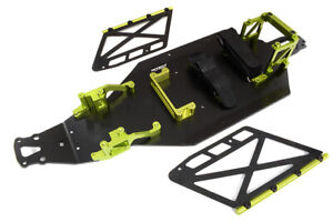 Green CNC Machined Chassis Upgrade Conversion Kit for Losi 2WD 22S Drag Car