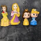 DISNEY PRINCESS PLASTIC Bath Toys -lot Of 4 2 Belle's,Cinderella,rupunzel