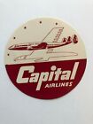 Vintage Capital Airlines (merged to United Airlines) Luggage / Baggage Label