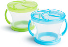 ® Snack Catcher® Toddler Snack Cups, 2 Pack, Blue/Green
