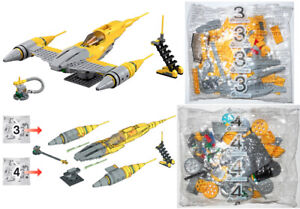 LEGO 75092 Naboo Starfighter: NEW SEALED BAGS #3 #4 (partial set) Star Wars TPM