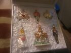 Old World Christmas Set of 6 Wedding Blown Glass Ornaments in Satin Box