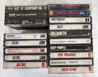 Hard Rock Heavy Metal 80s Cassette Tape 18 TOTAL ACDC Scorpions Maiden Ratt