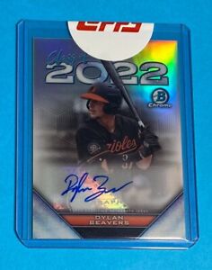 2022 Bowman Draft Class of 2022 #C22A-DB Refractor Auto /250 ~ DYLAN BEAVERS RC