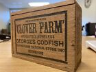 Vintage Clover Farm National Store Georges Codfish Wooden Crate Box Ohio?