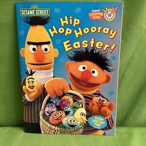 Sesame Street Super Coloring Time Hip Hop Hooray Easter (2000 CTW), NEW
