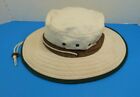 ORVIS Womans Small Soft Floppy Sun Protect Hat Cotton Wide Brim Strap Perfect