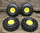 Vintage Set Of 4 Early Mighty Tonka  XMB-975 Tires And Rims