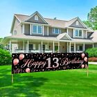 13th Birthday Banner Decorations for Girls Rose Gold 13 Year Old Birthday Par...