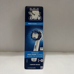 WOW! 4 Oral-B PRECISION CLEAN Brush Heads Oral B GENUINE New And Sealed 4 Brushs