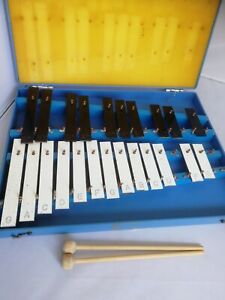 Vintage Xylophone Glockenspiel musical instrument 23 note keys bars Weymouth