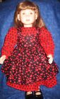 Red Polka Dot Dress and Black Valentine Hearts Pinafore-Fits 23