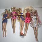 Vintage Barbie Doll Lot - Ice Skate, Overallls, Colored Hair - 5 Dolls Y3