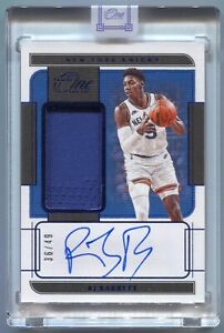21-22 Panini One and One RJ Barrett Autograph Jersey Auto #/49 Encased