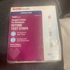 NEW CVS Health True Plus Ketone Test Strips 100 Keto Urinalysis Ketosis Low Carb