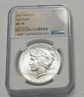 2021 Peace Silver Dollar 100th Anniversary NGC MS-70 'HIGH RELIEF