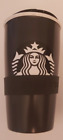 Starbucks Black Matte Ceramic 12oz Travel Mug 2016 Tumbler/ Silicone Bracelet